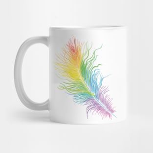 Rainbow Feather Mug